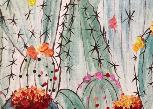 Agave quadri | Quadro Cactus in fiore