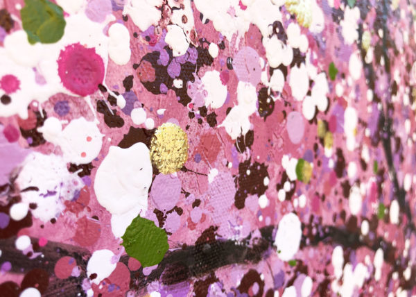 Agave quadri | Quadro Spring power | quadro con albero rosa