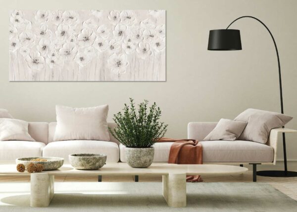 Agave Quadri | Bianchi fiori 3 | quadro con fiori bianchi