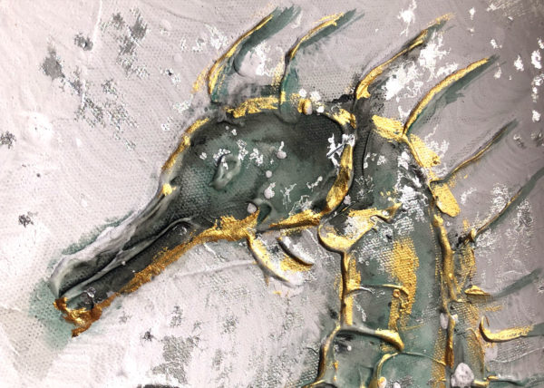 Agave quadri | Quadro Hippocampus | quadro moderno cavalluccio marino