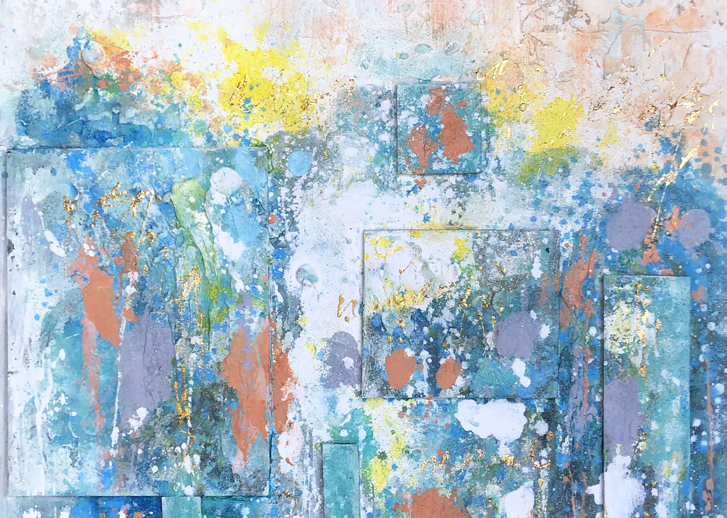 AGAVE quadro moderno astratto dipinto a mano Metal abstract 1 100×100 -  SweetHomeShop