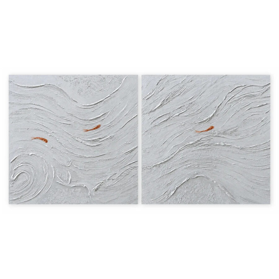 Silver Flow - Set 2 pz 100x100